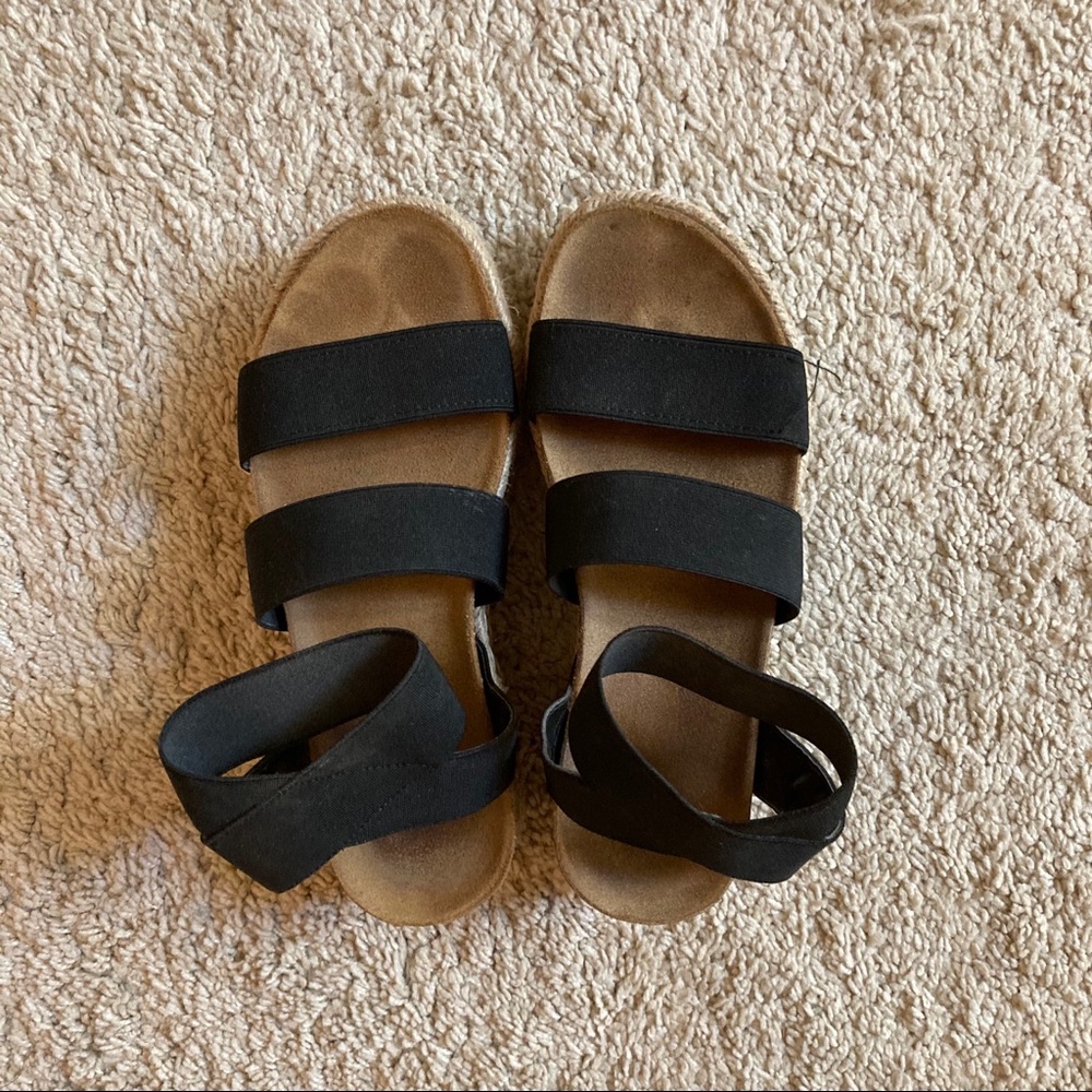 Steve Madden Kimmie black platform sandals